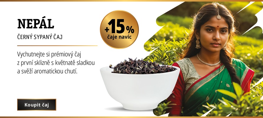 ČERNÝ ČAJ NEPÁL SFTGFOP 1 Z PRVNÍ SKLIZNĚ +15% ČAJE NAVÍC.