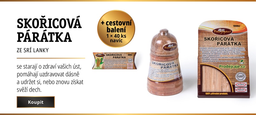 AKCE SKOŘICOVÁ PÁRÁTKA + CESTOVNÍ BALENÍ NAVÍC