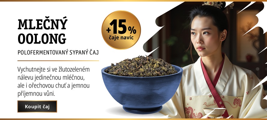 AKCE MLÉČNÝ OOLONG +15% ČAJE NAVÍC