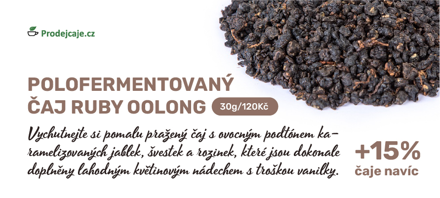 AKCE RUBY OOLONG +15% ČAJE NAVÍC