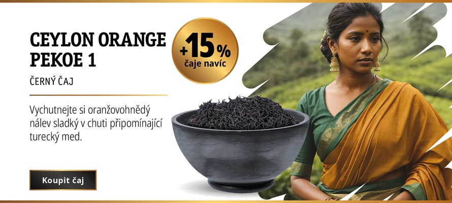 AKCE NOVÝ ČERNÝ CEJLONSKÝ  ČAJ OP 1 +15% ČAJE NAVÍC
