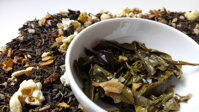 Zelený aromatizovaný čaj Klárčin sen list po vylouhování