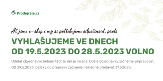 NA DNY OD 19.5.2023 - 29.5.2023  BYLO VYHLÁŠENO VOLNO.